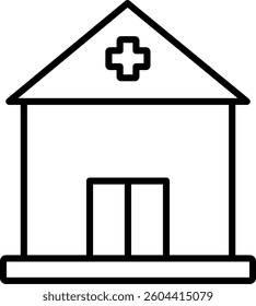 Building Line Vector Icon Design