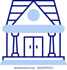 Design de ícone de vetor de Linha de Construção
