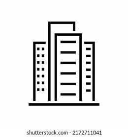 Icono de línea de construcción de Office, signo de vector de contorno, pictograma de estilo lineal aislado en blanco.