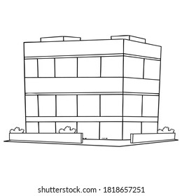 building line vector illustration,isolated on white background for education,top view
