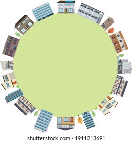 Building living life arch illustration

