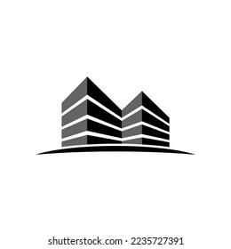 building logo 4 icon template