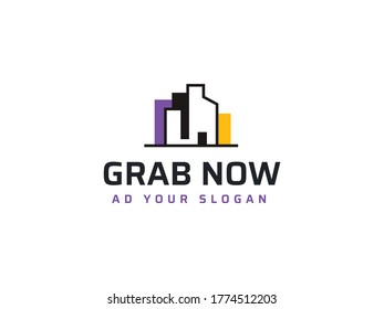 building logo. abstract building logo desgn