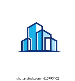 Building logo. Architect construstion logo idea