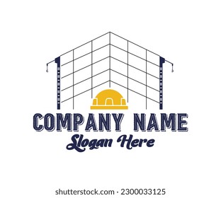 Building logo, architecture building vector logo design template