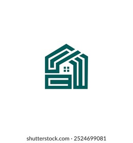 Diseño de Ilustración vectorial de la arquitectura del logotipo del edificio