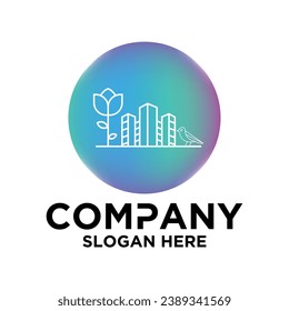 BUILDING LOGO IN A CIRCLE