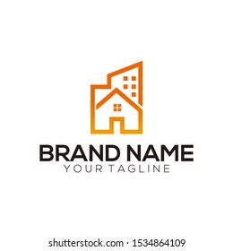 Building logo colorful vector art
