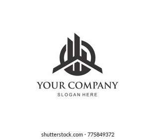 building logo company.modern design for real estate vector illustration