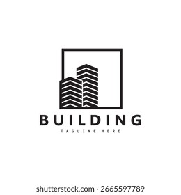 Building logo concept , To construction, architecture, apartment, company, corporate, vector. 