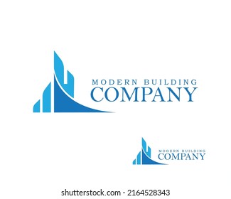 building logo creative modern building city apartment logo business