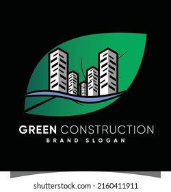Building logo with creative modern syle Premium Vector 