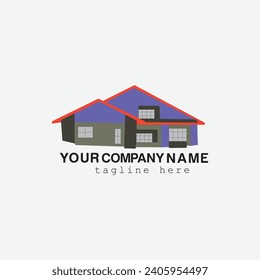 Building logo design, abstract background for design, business