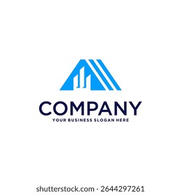 Diseño de logotipo de edificio con apartamento