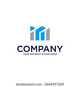 building logo design with apartment