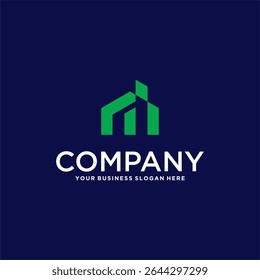 building logo design with apartment