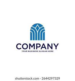 building logo design with apartment