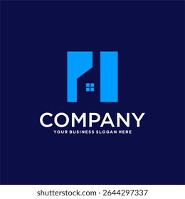 building logo design with apartment