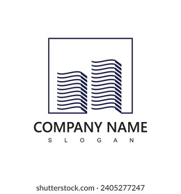 Building logo design architecture for real estate and construction company