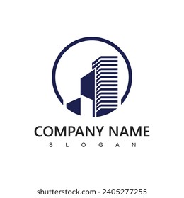 Building logo design architecture for real estate and construction company