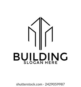 building logo design, architecture logo vector template