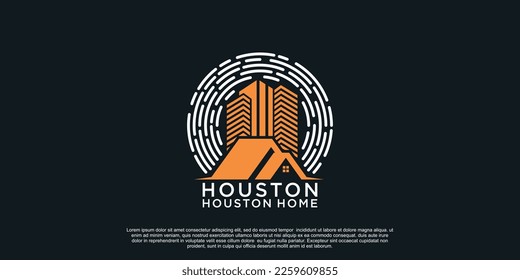 Building logo design with creative concept unique Premium Vector Part 6