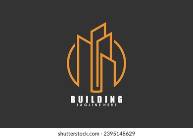 building logo design with creative concept
