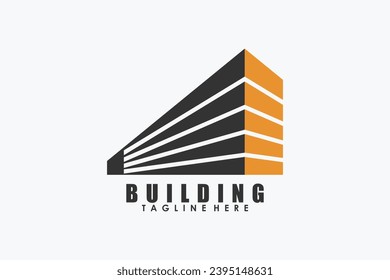 diseño de logotipo de construcción con concepto creativo