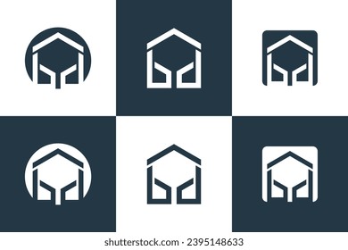 building logo design with creative concept