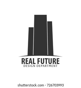 Building logo. Design department. Modern Buildings Company icons