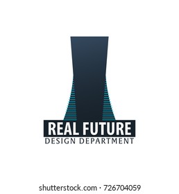 Building logo. Design department. Modern Buildings Company icons