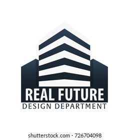 Building logo. Design department. Modern Buildings Company icons