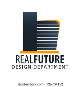 Building logo. Design department. Modern Buildings Company icons