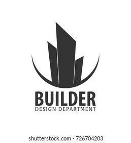 Building logo. Design department. Modern Buildings Company icons