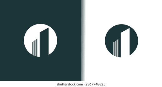 Building logo design element vector with modern concept