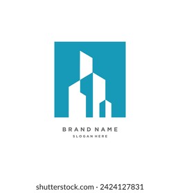 Building logo design element vector idea with creative simple idea