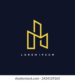 Building logo design element vector idea with creative simple idea
