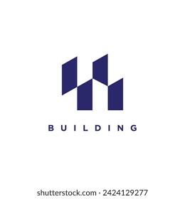 Building logo design element vector idea with creative simple idea