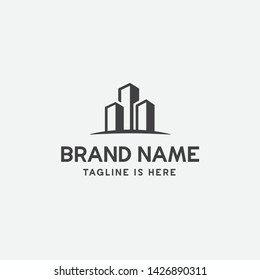 building logo design, icon, construction, town, city