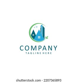 Building logo design icon tamplate