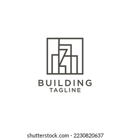 Building  logo design icon vector