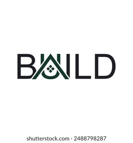 building logo design illustration with simple creative
