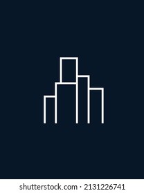 building logo design inspiration Vector concept for accounting or real estate company.