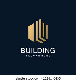 Building logo design with modern concept