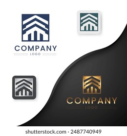 Building logo design with modern concept