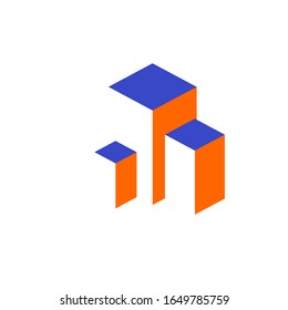 diseño de logotipo de construcción plantilla moderna