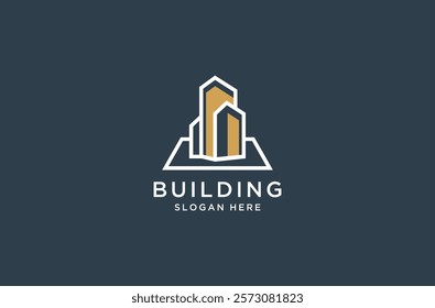 building logo design premium vector.