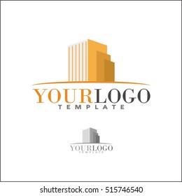 Building logo design. Real estate company logo design, abstract construction logo design.