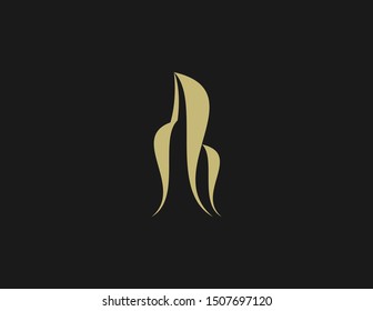 Building logo design. Simple modern logo vector. Flat logo symbol.