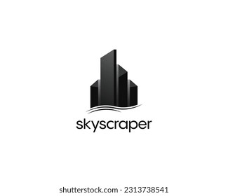 Building logo design template. Design for apartment, residence, architecture, construction and cityscape.
